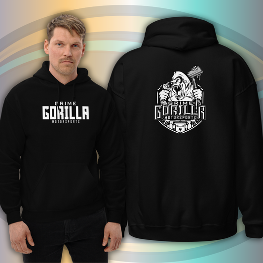 Black and White Design Hoodie | Grime Gorilla Motorsports