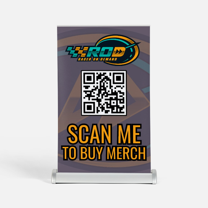 Tabletop Merch Sign