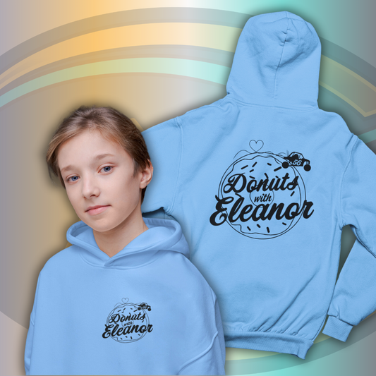 Black Logo Youth Hoodie | Eleanor Stanley