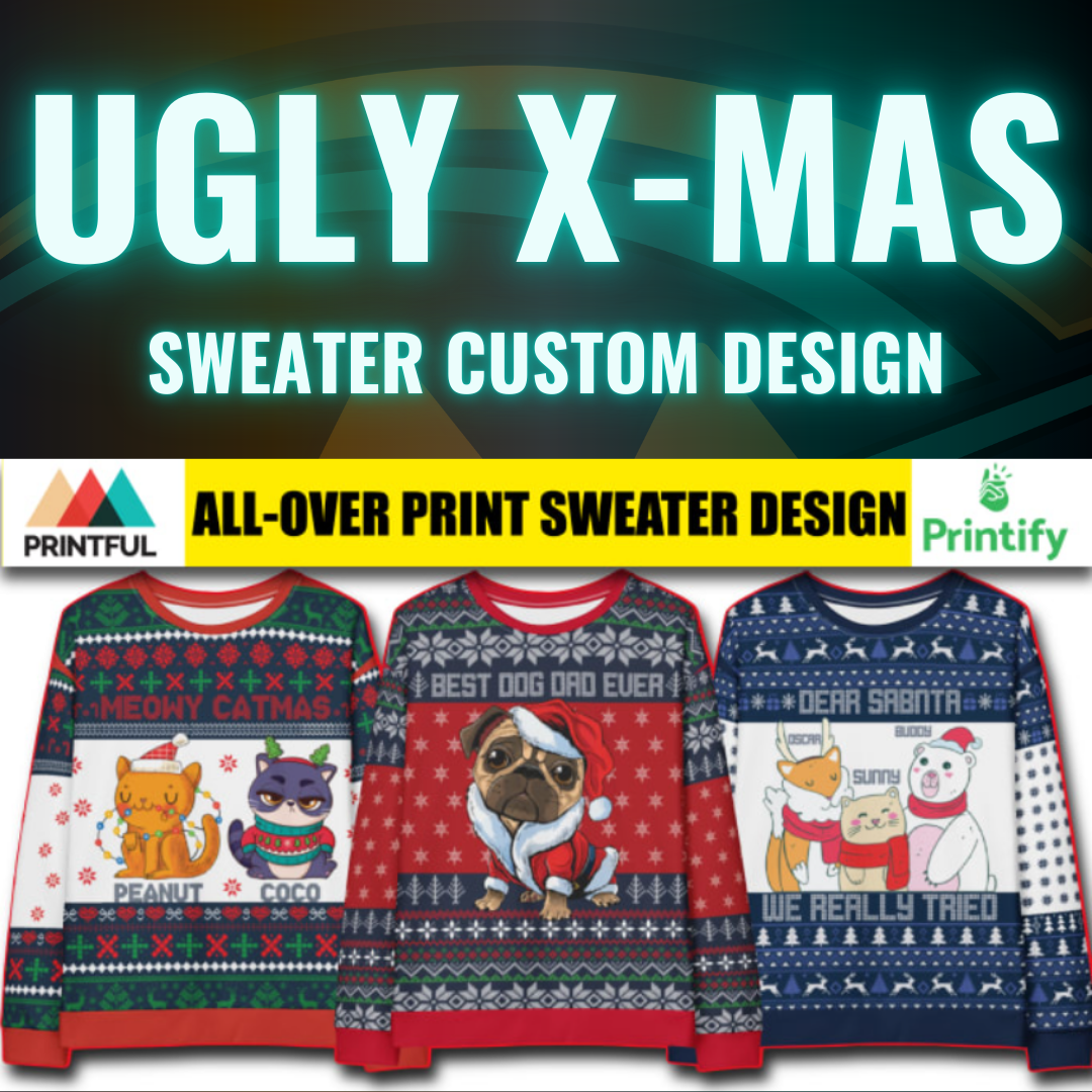 Custom Ugly Christmas Sweater Design by Jesmin