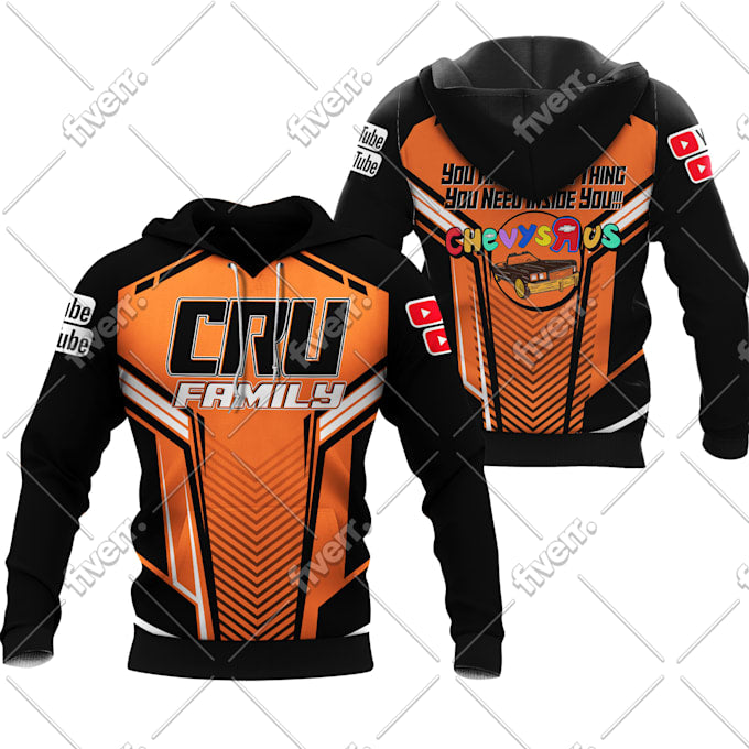 Custom All-Over Hoodie Design by Bellastudio