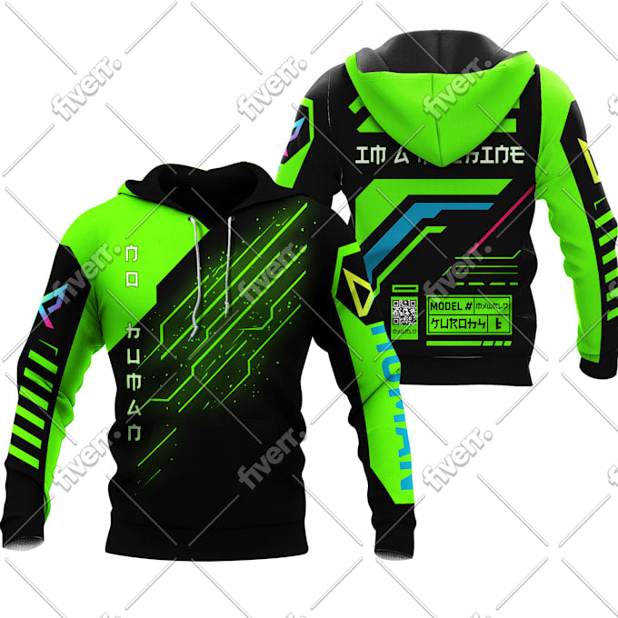 Custom All-Over Hoodie Design by Bellastudio